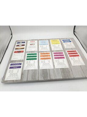 2006 Monopoly ESPN Ed Game Replacement Property Cards complete